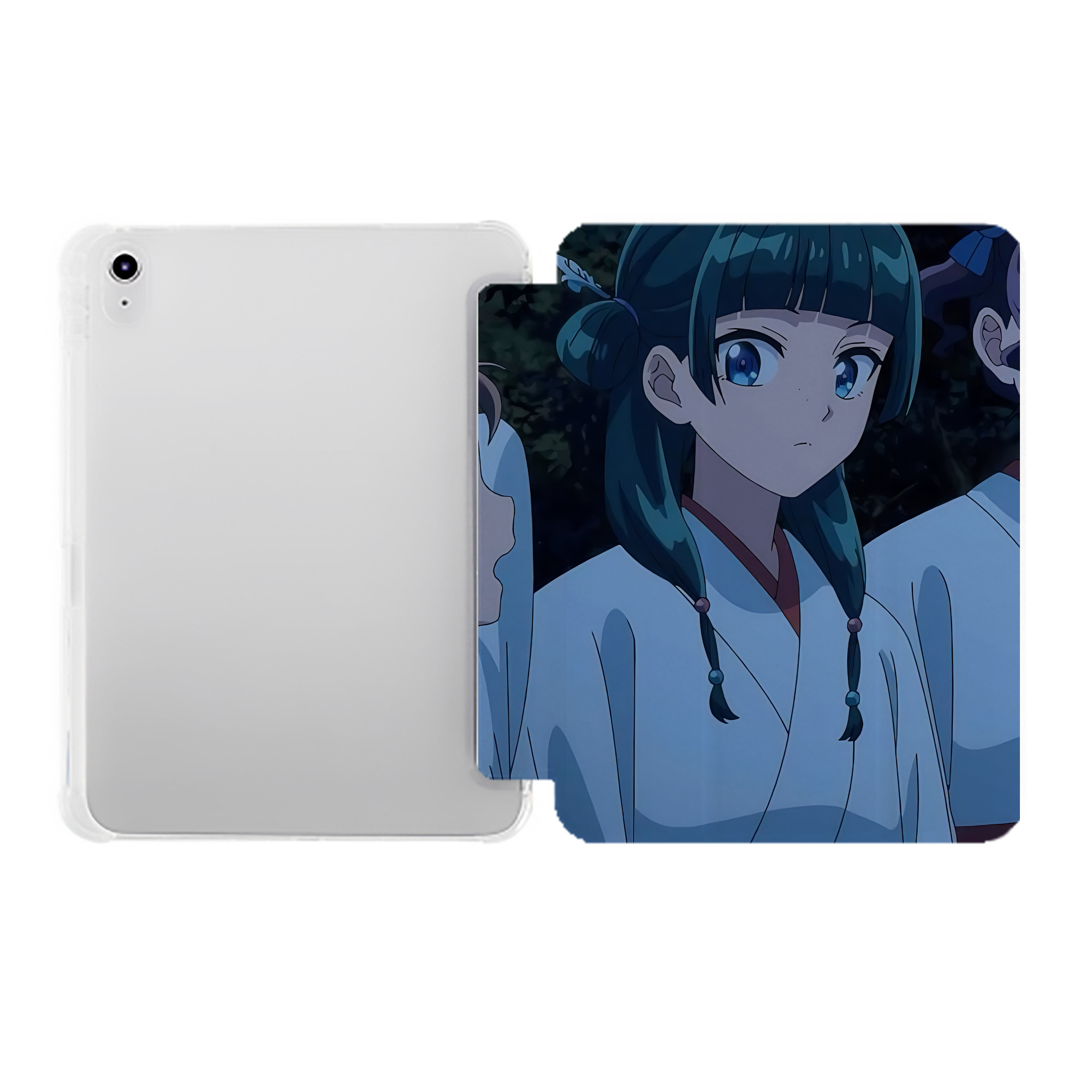 （画像用） 薬屋のひとりごと The Apothecary Diaries IPad ケース ペン収納付き 三つ折りスタンド PUレザー×シリコン 対応機種9.5/10.5/10.9インチ